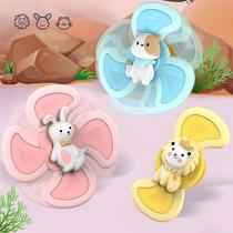 Child suction cup transfer Lekable teeth gum fingers turn to rattle baby bath Toys bathroom tops turn to lettuces