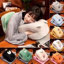 Ice silk nap pillow office nap artifact students lunch break lie prone pillow table lie prone pillow sleep four pillow women