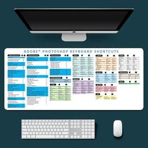 Extra large Thick word excel ppt ps English mac version mouse pad office shortcut keys can be customized