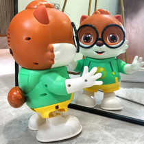 Three squirrels shake sound net red with electric dancing baby sound can move baby toys boy children girl