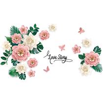 3D body room wall decoration flower stand stickers self-adhesive bath PMT bathroom kitchen tile wall stickers waterproof wall