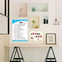 Xiaosheng childrens room book learning inspirational mouth YYQ wall stickers learning language to motivate class room layout text decoration
