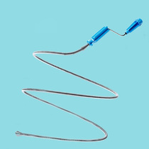 Sewer dredging steel brazing municipal pipeline dredging steel bar dredging device artifact manual dredging tool steel strip pass