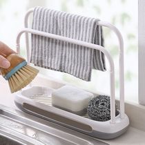 Small towel rack small mini floor-standing non-perforated bedroom creative bathroom cool hanging rag shelf single pole