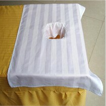 Massage bed hole face pad Cotton massage cloth Massage cloth Massage towel Massage towel Beauty bedside hole towel Lying pillow towel square