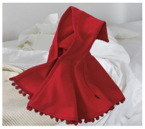 Baby cloak cloak autumn and winter out female baby Foreign shawl childrens hooded coat girl princess Net Red