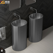 Xigang 304 Stainless Steel Pillar Washbasin Bar Creative Stainless Steel Pillar Basin Home Homestay Washbasin