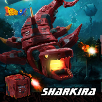 (BEASTBOX) Beast box shark Kira Shark deformation toy tide play hand-made mech