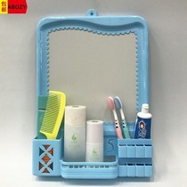 Dresser wall-mounted wall-mounted wall-mounted plastic dresser Hanging Mirror Wall Wall-mounted Mirror with shelve shelve