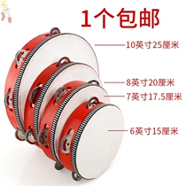 Childrens tambourine dance Test performance props Orff percussion instrument hand drum teaching aids kindergarten teacher use
