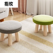 Small stool solid wood round low stool cute home childrens sofa stool baby chair fashion Cartoon creative small bench