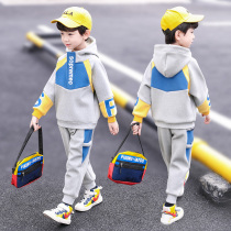 South Korean boy clothes boy sports spring dress 2022 new CUHK children early spring leisure clothing suit foreign handsome gas wave
