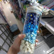 Star origami stack lucky star colored paper 78927 strips of small five-pointed star material wishing bottle folding star handmade paper gradually