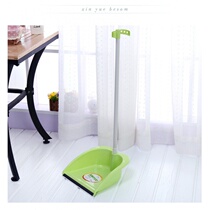 Garbage shovel with plastic small dustpan Stainless steel rod multi-color ash bucket dust bucket
