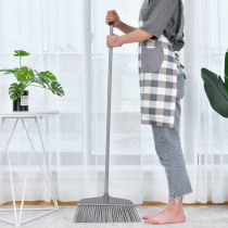 2021 Household bristle broom plastic broom Gray large plastic broom