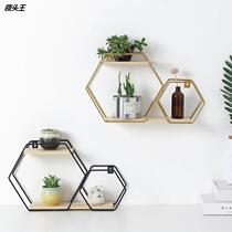 Nordic Ins Decorative Creative Wall Shelf Wall-mounted Bedroom Wall Deco Multi Functional Separator Shelf