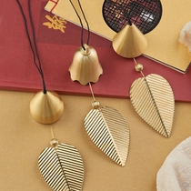 Japanese creative pure copper wind Bell copper bell hanging decoration home balcony bedroom car car interior pendant birthday female gift