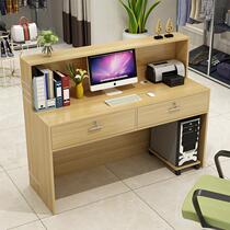 Mobile phone repair desk workbench Bar table Cashier business front desk Wooden small clothing store reception counter