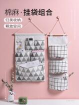 The storage basket with the key at the door the wall-mounted ornaments the wall hanging at home the Nordic door and the bag rack