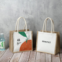 Rice bag Japanese fashion lunch box bag Office worker summer bento bag handbag Bento bag female cute tote bag
