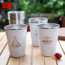 Camping Cup Camping Tableware Outdoor Equipment Products Stainless Steel Folding Water Cup Portable Mountaineering Picnic Set