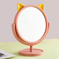 Makeup mirror desktop rotability high-definition mirror desktop student dorm princess household creative dressing mirror
