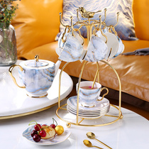 Coffee cup British English afternoon tea Flower tea tea set European simple ceramic cup set Wedding housewarming gift