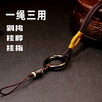 Mobile phone lanyard hanging neck rope sling mens and womens long belt retractable lengthened crossbody anti-lost strong detachable