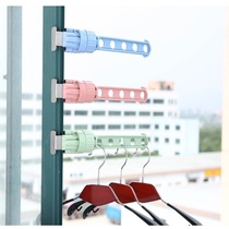 Conveniently portable rack dormitory simple household anti-theft window drying rack fixed with the same shelf