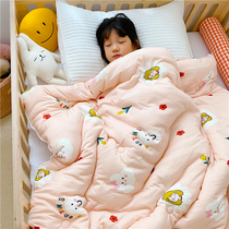 Children quilted autumn and winter kindergarten quilt core baby cover quilted by Four Seasons Universal Baby Winter Thickened Knit Cotton Quilt