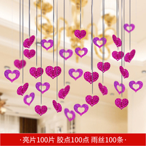 Mid-Autumn Festival National Day decoration supplies Creative charm Jewelry Shop window pendant Ceiling ceiling classroom cloth