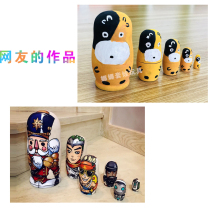 Proud 5 Floors Diy Wooden White Blank Russian Cova Kindergarten Children Puzzle Toys Hand-painted Create Crafts