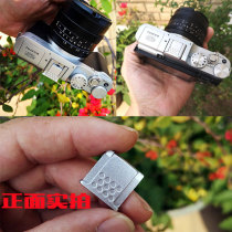 The metal hot boots cover the Fuji X-T10?X100F micro single XT30 XT3 X-A10 XA3 XA3 boot dust cap