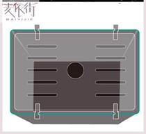 Fish tank lid top cover Top cover custom isolation plate partition cover anti-jump net bracket cover Cylinder head cover