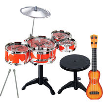 Childrens rack jazz drum instrument electronic piano guitar toy beginner boy 1-3 10 years old oversized drum