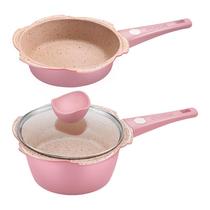 Baby food supplement pot Small milk pot Non-stick pot Baby special pot Frying one-piece childrens cooking multi-function Maifan stone