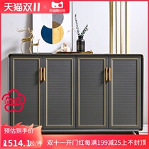 Light luxury all aluminum alloy shoe cabinet home door multifunctional locker outdoor waterproof sunscreen large capacity luxury type