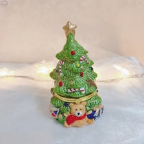 Retro jewelry jewelry box ceramic piggy bank cute handmade painted desktop small ornaments New Year gifts for girlfriends