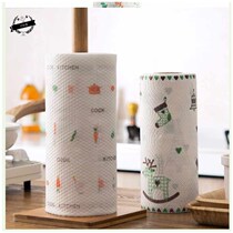 Kitchen disposable cleaning rag linen absorbent paper dry and wet dual use non-woven lazy water dishwashing towel housework oil