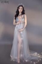 Movie House Photography Writing True Art Clothing Sexy Handmade Stitch Pearl Sequin Dress Retro Pregnant Woman Themed Photo Costumes