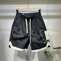 One Summer thin sports shorts men loose coloured pants in the trend of dry sand beach and casual