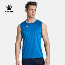 KELME Kalmei Football Training Vest Set Breathable Football Clothing Fitness Summer Sleeveless Quick Dry Sports T-shirt Men