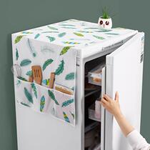 Household refrigerator dust cover oil-proof single-open double-door refrigerator cover cloth laundry cover dust-proof cloth refrigerator cover
