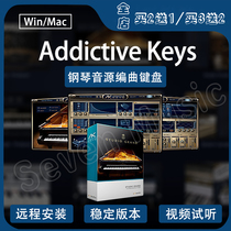 add piano sound source arrangement keyboard piano timbre Addictive Keys package installation compatible with win mac