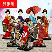 Japanese humanoid Kimono Doll geisha Juan people cooking restaurant decoration ornaments 9 inch Kimono Doll