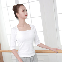 Dance jacket female teacher who is practicing Chinese dance classical yoga mid-sleeved ballet shape mid-sleeve summer