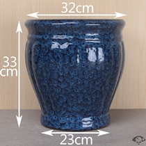 Tree flowerpot ceramic creative large clearance extra large planting tree personality balcony outdoor floor large flower cylinder high