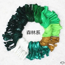 Pearlescent sub-light ink green forest animal theme birthday arrangement balloon decoration Childrens Day balloon