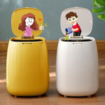 Hotel trash can lobby stainless steel Park community property large outdoor hotel storage barrel round classification