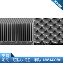 Deep silicon etching silicon mold SU8 lithography mold Glass gold-plated electrode PDMS microfluidic processing Micro-nano structure